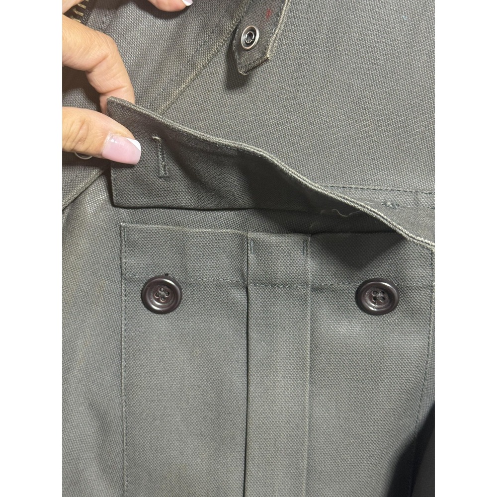 Original Penguin by Munsingwear Jacket Mens XL Gray Field Utility Zip Snap Lined - Picture 13 of 15